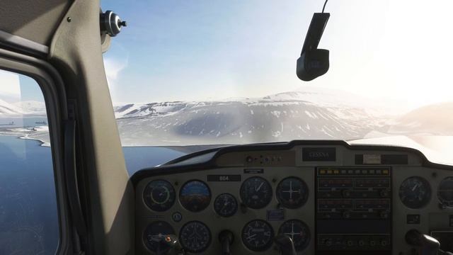 MICROSOFT FLIGHT SIMULATOR 2020. DX12. Landing in Svalbard. Cessna 152.mp4 смотреть онлайн