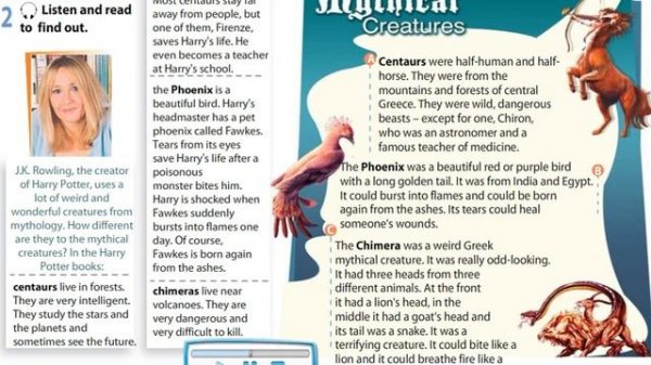 Mythical creatures (Text) Excel 5 Module 5