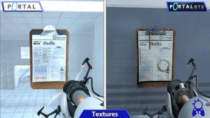 PORTAL vs PORTAL RTX | Final Gameplay Graphics Comparison | RTX Remix is the Future of Mods