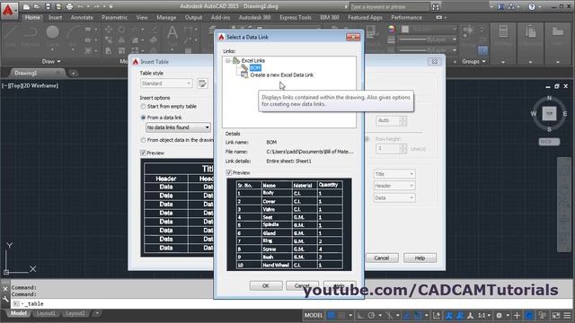How to Link Excel Table to AutoCAD | AutoCAD Table Data Link | AutoCAD Excel Data Link Table Update смотреть онлайн