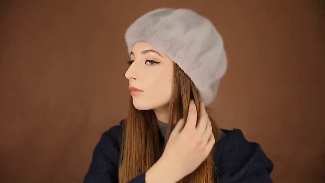 Интернет-магазин меховых шапок. Берет цельно-меховой из меха норки