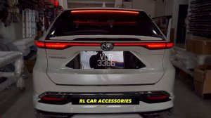 Toyota harrier XU80 2021 2022 2023 2024 Rear led tail fog lamp light taillamp taillight cover