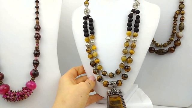Обзор авторских украшений из натуральных камней ручной работы #izkamnei смотреть онлайн