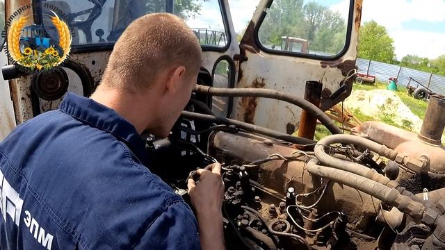 Ремонт ЮМЗ 6. Замена стакана форсунок на ГБЦ Д 65 не снимая головки. смотреть онлайн