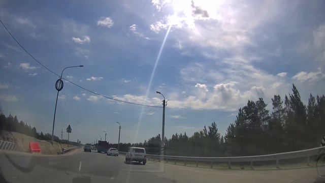Движение на автомобиле из Тюмени в Винзили/Driving from Tyumen to Vinzili смотреть онлайн