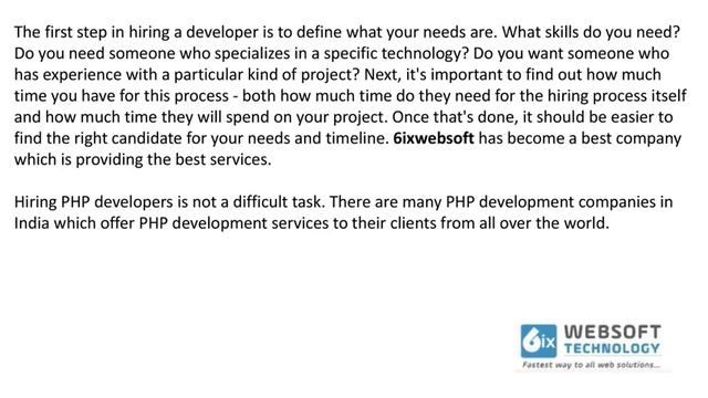 Get PHP services through the affordable PHP developer India смотреть онлайн