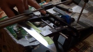 Заточка кухонного ножа из стали х12мф.  Смущает  твердость клинка.