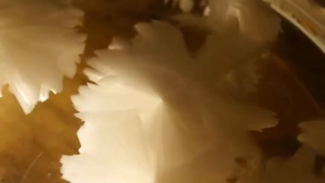 Кристаллы ацетата натрия. смотреть онлайн