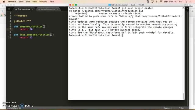 Github Pulling and Merge Conflicts смотреть онлайн