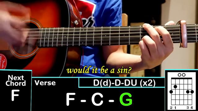 Can't Help Falling in Love - Guitar Tutorial смотреть онлайн