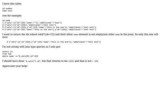 Databases: Search in JSON by id and name смотреть онлайн