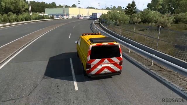 ESCORT TRANSPORTER WOLKSVOGEN TEST SÜRÜŞÜ ETS2 смотреть онлайн