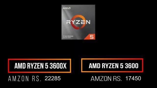 AMD RYZEN 5 3600 vs 3600x processor смотреть онлайн