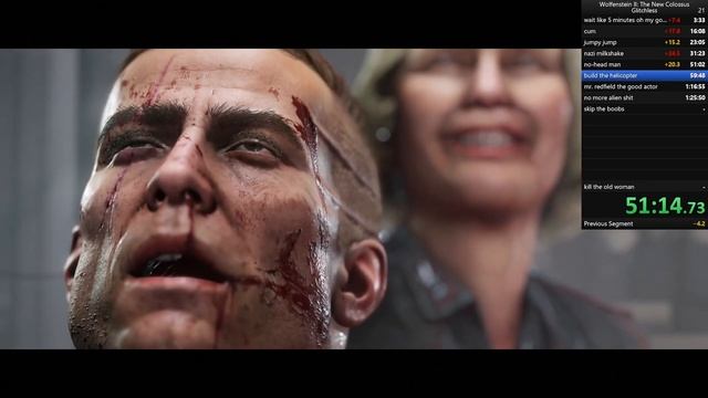 Wolfenstein 2 Mein Leben glitchless speedrun WORLD RECORD in 1:36:31 (1:41:56 w/ loads) смотреть онлайн