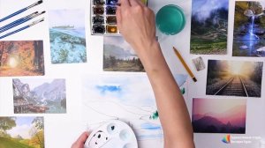 Уроки рисования для школы онлайн  ✍ Картина-пейзаж