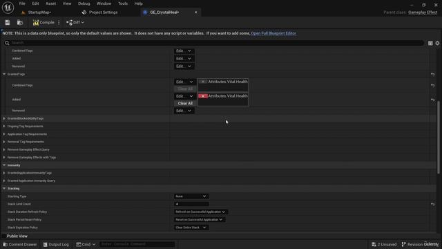 07-05. Apply Gameplay Tags With Effects