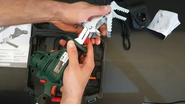 Parkside Cordless Garden Saw PAAS 12 A1 UNBOXING TESTING