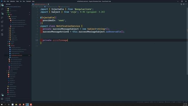 31. Create Common Global Success & Error Notification Service across all components in Angular RxJS смотреть онлайн