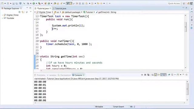 how to make a digital timer in java смотреть онлайн