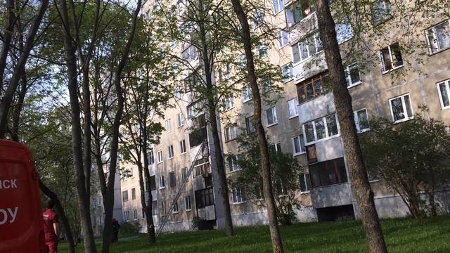 Пожар на Славинского 17 в Минске смотреть онлайн