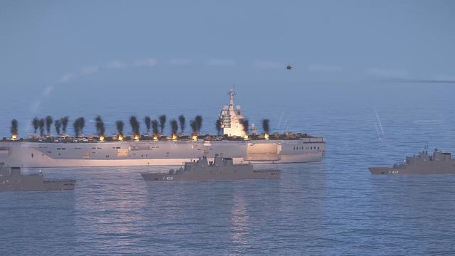 Ukraine panics, Russia sends Ka-52 to destroy aircraft carrier carrying 2,000 tons of ammunition. смотреть онлайн