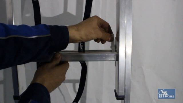 Двухсекционная лестница Алюмет 2х7 (два полотна по 7 ступеней) смотреть онлайн