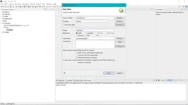How to create Java Project | Hello World in Java смотреть онлайн