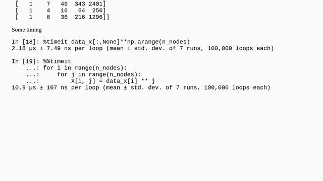 How to avoid nested for loops in NumPy? смотреть онлайн