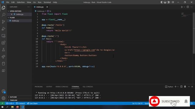Flask python module introduction | setup, routes, jinja templates смотреть онлайн