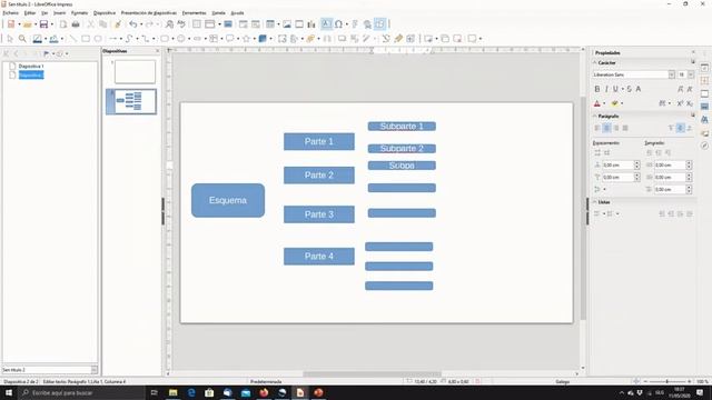 Esquema en Impress de Libre Office смотреть онлайн
