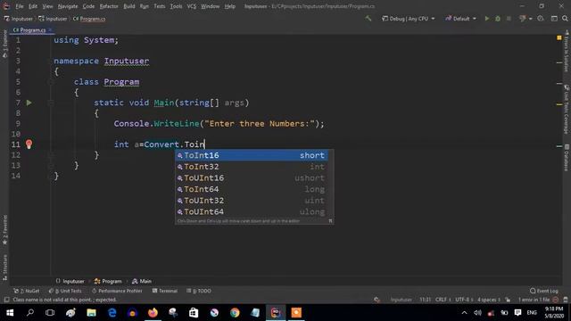 C# Program to take numbers as input from user| KPR CODING |User Input in Programming смотреть онлайн