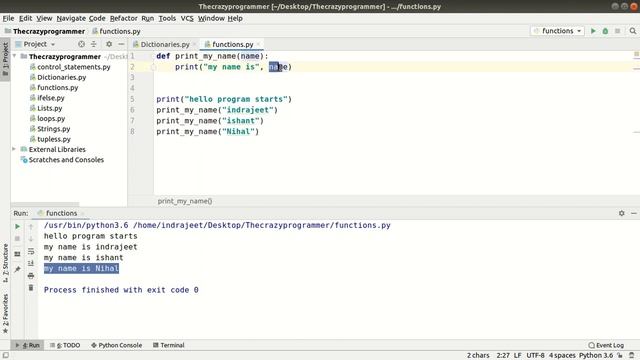 Python Functions | Defining and Calling Functions in Hindi - Tutorial #52 смотреть онлайн