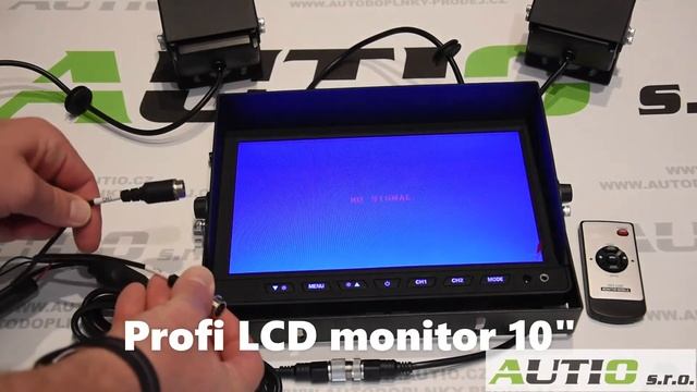 Profi AHD LCD Monitor 10 " se 3x4 PIN vstupy - digitální смотреть онлайн