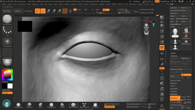 Инктобер 2023. День 30 - Спешка / Inktober 2023. Day 30 - Rush. Speed Sculpt. Zbrush. Ezra Miller.