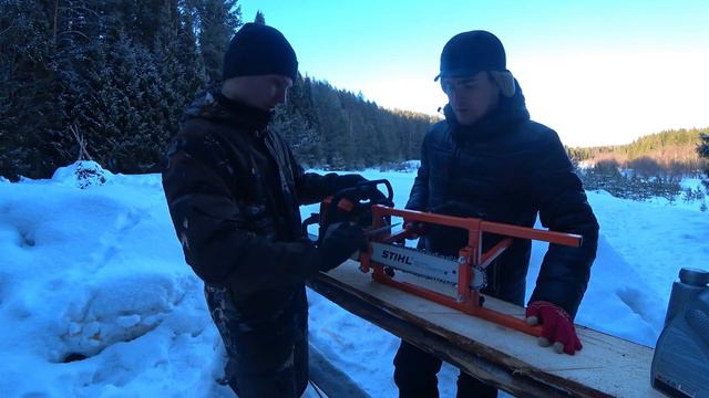 In Log Cabin in the Forest away From People | Off Grid in Wilderness | DIY Wooden Traps смотреть онлайн