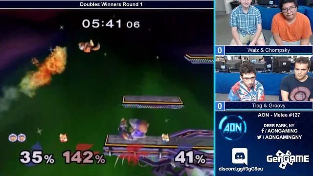 AON Melee #127 Chompsky & Walz Vs TLOG & Groovy Winners Round 1 смотреть онлайн