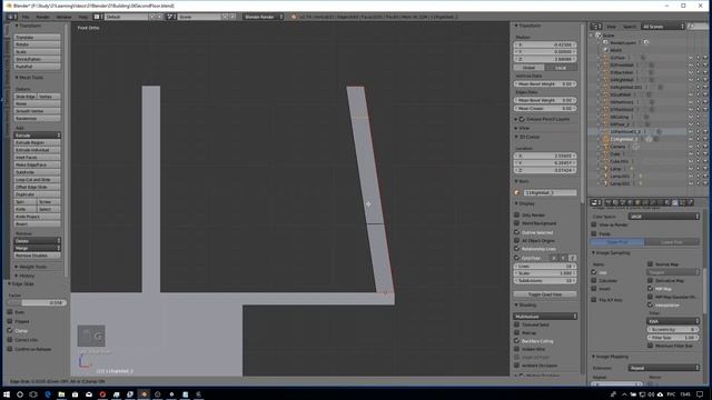 101.08 Моделирование здания в Blender. 2-й этаж и работа над ошибками смотреть онлайн
