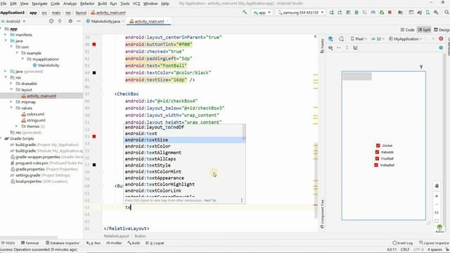 CheckBox in android studio | How to Implement Custom CheckBox in Android | CheckBox | #72 смотреть онлайн
