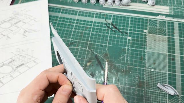 Обзор,сборка и покраска модели ARK models КВ-85 смотреть онлайн