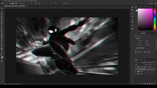 Create Awesome Glitch Effect Poster in 2 Minutes! | Photoshop Tutorial смотреть онлайн