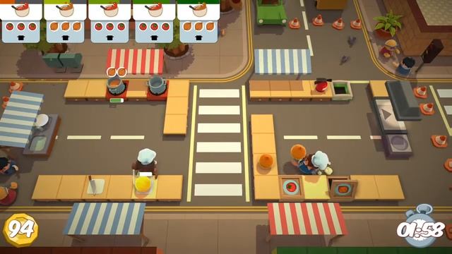 Overcooked Level 1-2 2 Player Co-op 3 Stars смотреть онлайн