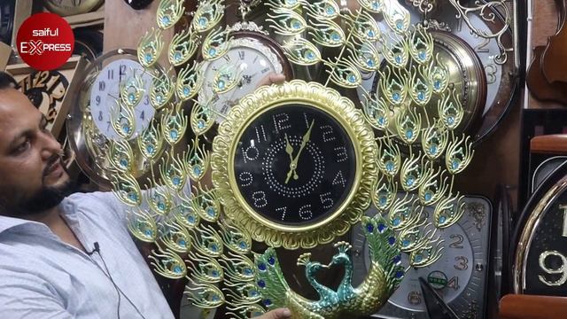 ময়ূর ডিজাইনের দারুন ঘড়ির কালেকশন || দেয়াল ঘড়ির দাম জানুন || wall clock price in bangladesh 2021 смотреть онлайн