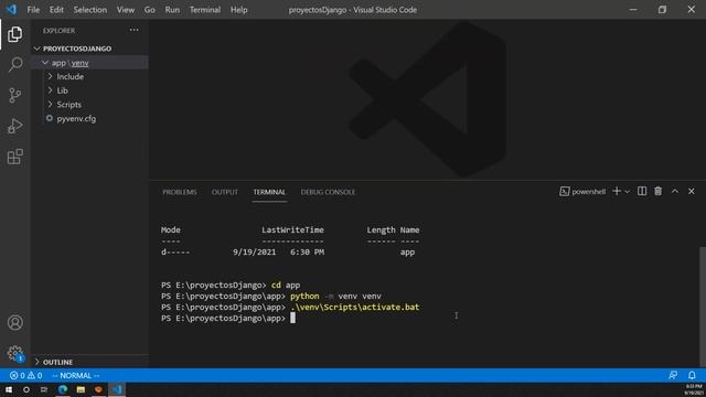 Crear proyecto con Django 3.2 en Windows смотреть онлайн