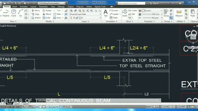 Beam reinforcement detailing drawing with autocad смотреть онлайн