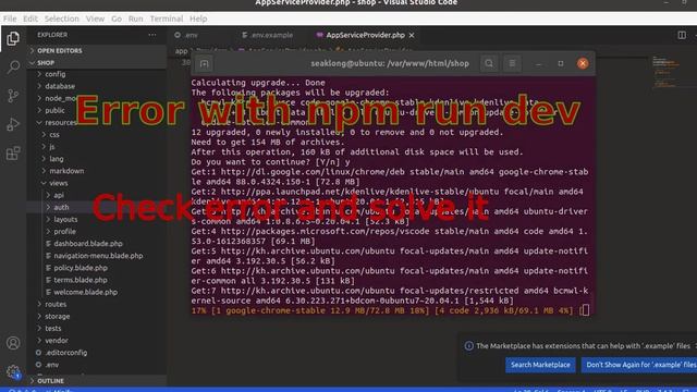 Laravel 8 Auth Registration and Login using Laravel Breeze | npm run dev error step by step смотреть онлайн