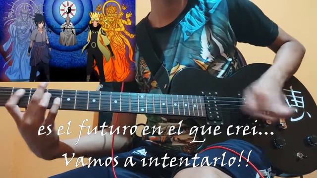 Naruto Shippuden OPENING 17 (Kaze - Wind Yamazaru) GUITAR COVER + SUB ESPAÑOL смотреть онлайн