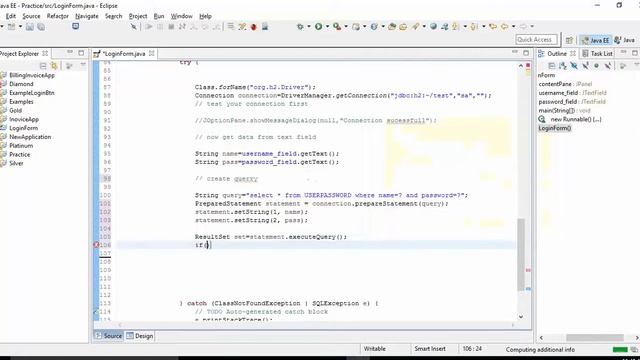 How to Create Simple Login Form with Database Java Swing Part 2 - Intact Abode смотреть онлайн