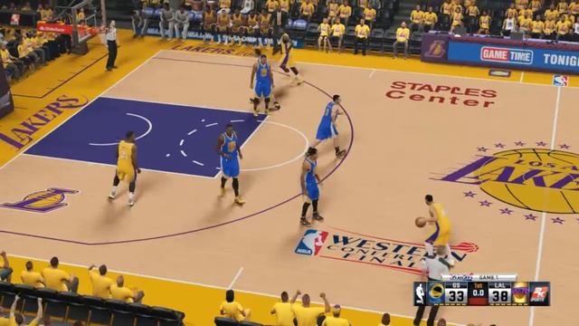 NBA 2k15 Сезон за Лейкерс - PlayOff NBA, Финал Запада смотреть онлайн