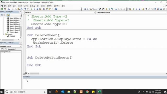 VBA to Delete Sheets | Excel VBA Tutorial in Hindi смотреть онлайн