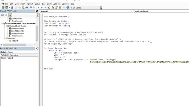 Excel VBA Macro: Send Email (with Attachment) смотреть онлайн